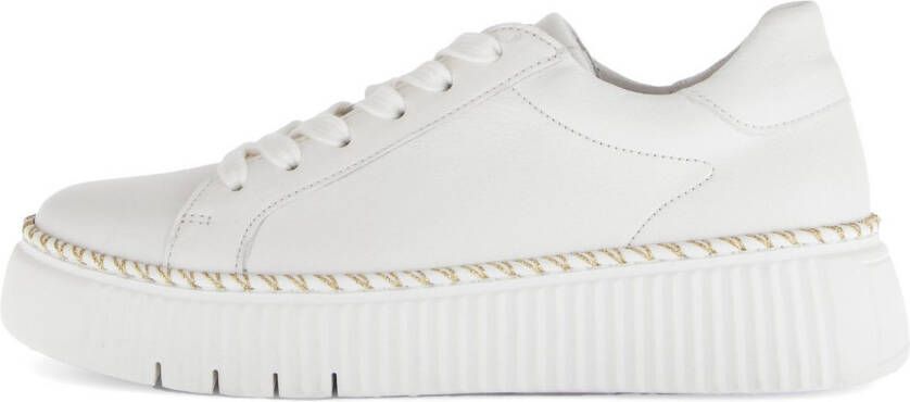Gabor Plateausneakers vrijetijdsschoen lage schoen veterschoen met contrast-raamnaad