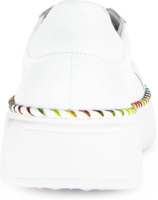 Gabor Plateausneakers vrijetijdsschoen lage schoen veterschoen met contrast-raamnaad