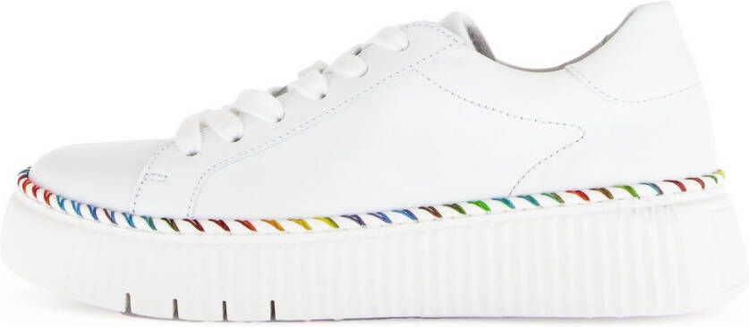 Gabor Plateausneakers vrijetijdsschoen lage schoen veterschoen met contrast-raamnaad