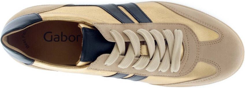Gabor Plateausneakers vrijetijdsschoen halfschoen veterschoen met gepolsterde schacht