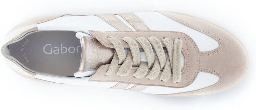 Gabor Plateausneakers vrijetijdsschoen lage schoen veterschoen met gepolsterde schacht
