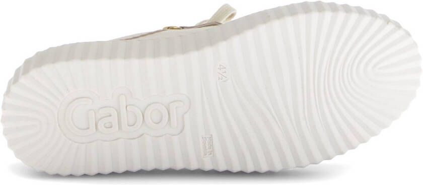 Gabor Plateausneakers vrijetijdsschoen lage schoen veterschoen met modieuze sieraandeel