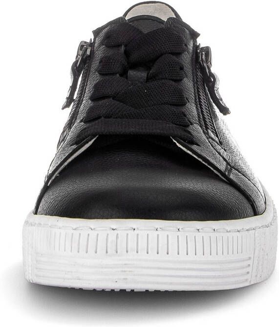 Gabor Plateausneakers vrijetijdsschoen lage schoen veterschoen met twee ritsen