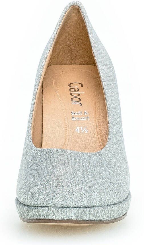 Gabor 270 Pumps High Heels Schoenen Hoge Hak Dames Zilver - Foto 8