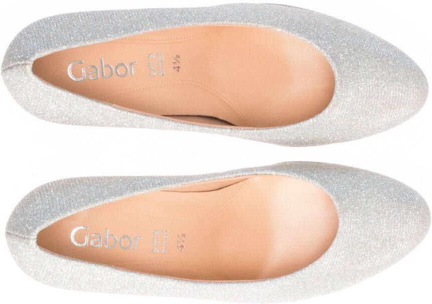 Gabor 270 Pumps High Heels Schoenen Hoge Hak Dames Zilver - Foto 9