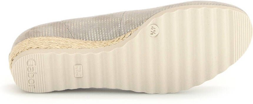 Gabor Pumps met sleehak Genua slip-on shoe wedge heel lage schoen in shoe width g (wide)