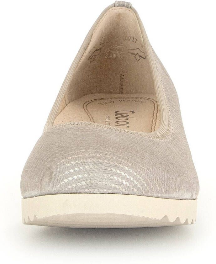 Gabor Pumps met sleehak Genua slip-on shoe wedge heel lage schoen in shoe width g (wide)