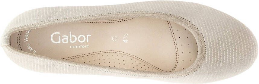 Gabor Pumps met sleehak Genua slip-on shoe wedge heel lage schoen in shoe width g (wide)