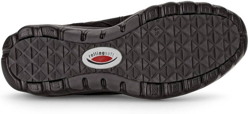 Gabor Rollingsoft Chelsea-boots sleehak comfort schoen enkellaars logo-opdruk op de hak
