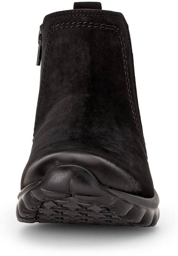 Gabor Rollingsoft Chelsea-boots sleehak comfort schoen enkellaars logo-opdruk op de hak