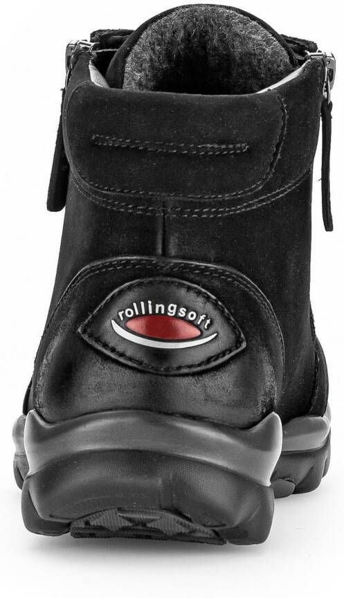 Gabor Rollingsoft Hoge veterschoenen met geprofileerde rubberzool