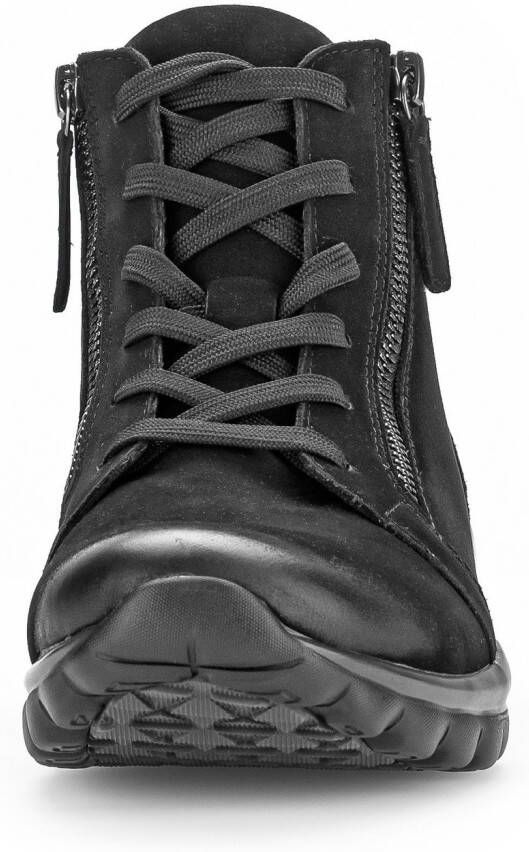 Gabor Rollingsoft Hoge veterschoenen met geprofileerde rubberzool