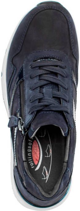 Gabor Rollingsoft Plateausneakers veterschoen halfhoge schoen met de typische rollingsoft-loopzool