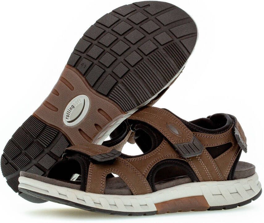 Gabor Rollingsoft Trekkingsandalen zomerschoen klittenbandschoen vrijetijdssandaal in comfortbreedte g (breed)
