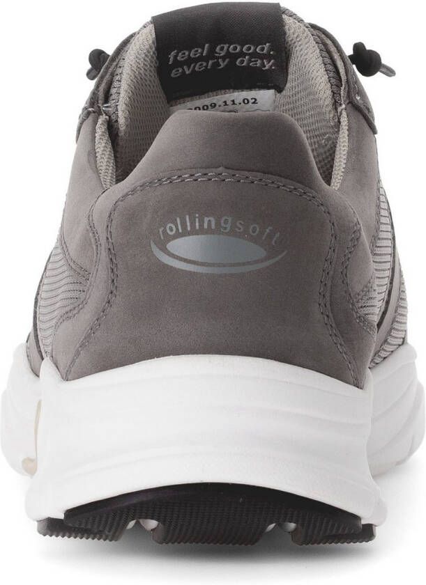 Gabor Rollingsoft Slip-on sneakers vrijetijdsschoen lage schoen slipper met logo op de hiel breedte g