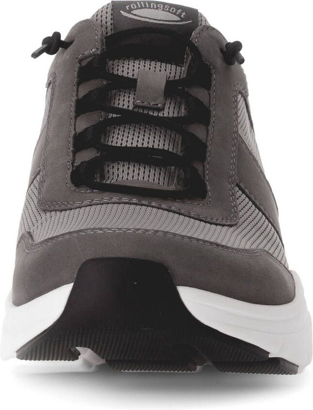 Gabor Rollingsoft Slip-on sneakers vrijetijdsschoen lage schoen slipper met logo op de hiel breedte g
