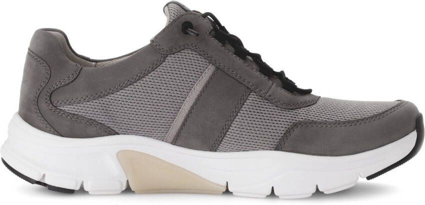 Gabor Rollingsoft Slip-on sneakers vrijetijdsschoen lage schoen slipper met logo op de hiel breedte g