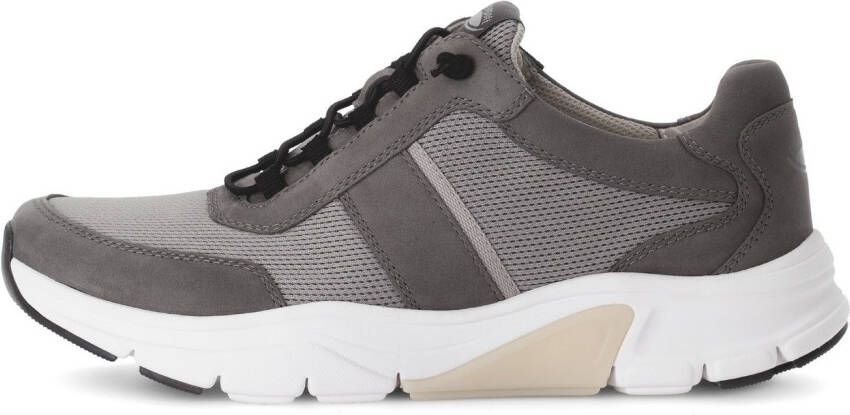 Gabor Rollingsoft Slip-on sneakers vrijetijdsschoen lage schoen slipper met logo op de hiel breedte g
