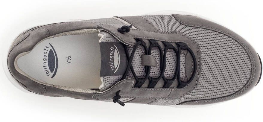 Gabor Rollingsoft Slip-on sneakers vrijetijdsschoen lage schoen slipper met logo op de hiel breedte g