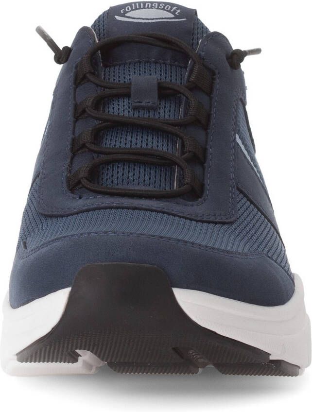Gabor Rollingsoft Slip-on sneakers vrijetijdsschoen lage schoen slipper met logo op de hiel breedte g