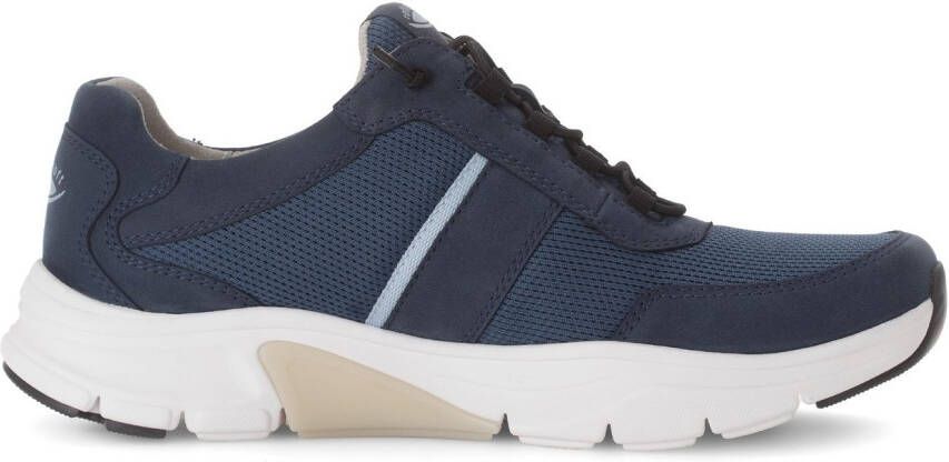 Gabor Rollingsoft Slip-on sneakers vrijetijdsschoen lage schoen slipper met logo op de hiel breedte g