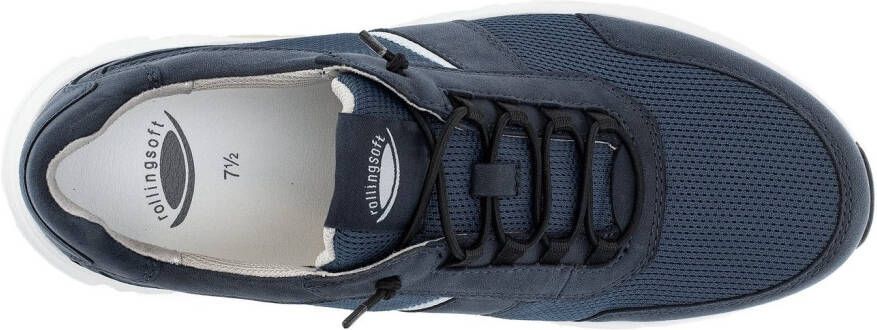 Gabor Rollingsoft Slip-on sneakers vrijetijdsschoen lage schoen slipper met logo op de hiel breedte g