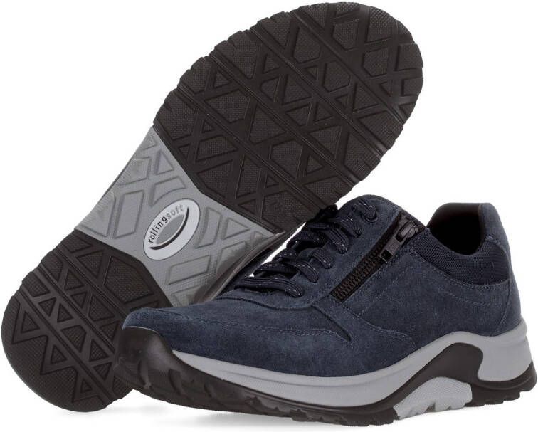 Gabor Rollingsoft Sneakers comfortschoen lage schoen veterschoen in wijdte g (= wijd)