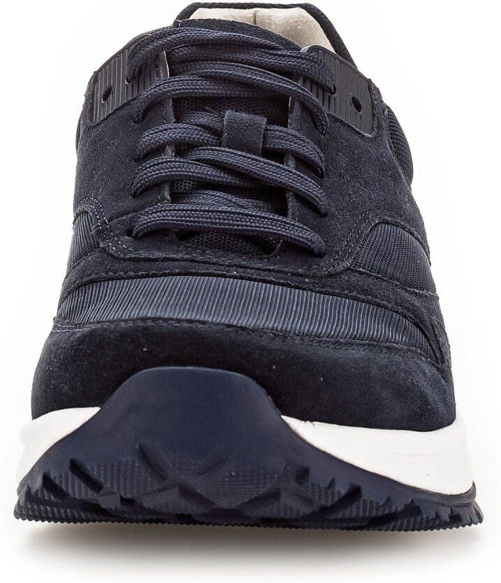 Gabor Rollingsoft Sneakers met sleehak vrijetijdsschoen lage schoen veterschoen met verwisselbaar voetbed breedte g