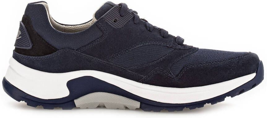 Gabor Rollingsoft Sneakers met sleehak vrijetijdsschoen lage schoen veterschoen met verwisselbaar voetbed breedte g