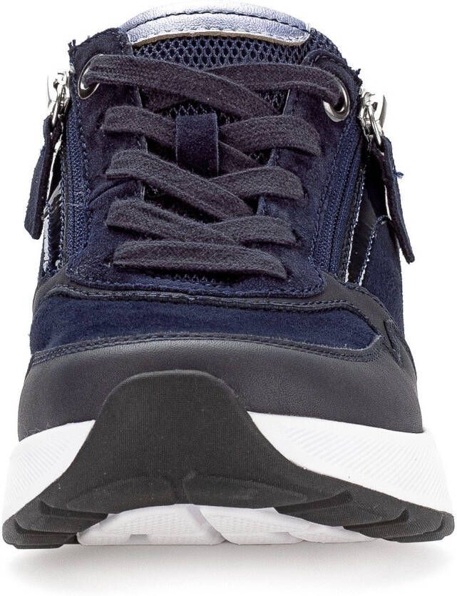Gabor Rollingsoft Sneakers met optifit verwisselbare binnenzool vrijetijdsschoen halfschoen veterschoen