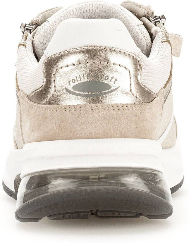 Gabor Rollingsoft Sneakers met gepolsterde schaprand vrijetijdsschoen halve schoen veterschoen