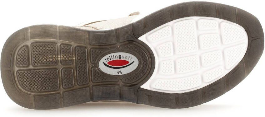 Gabor Rollingsoft Sneakers met gepolsterde schaprand vrijetijdsschoen halve schoen veterschoen