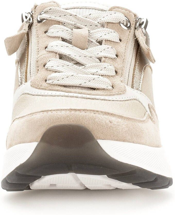 Gabor Rollingsoft Sneakers met gepolsterde schaprand vrijetijdsschoen halve schoen veterschoen