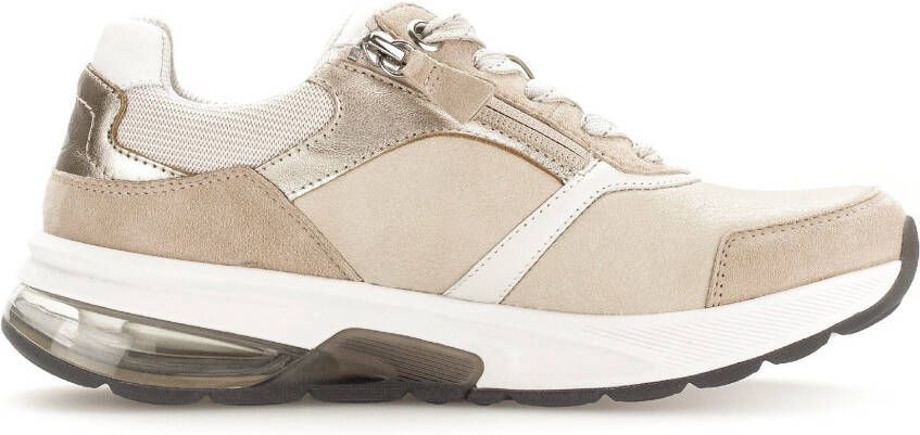 Gabor Rollingsoft Sneakers met gepolsterde schaprand vrijetijdsschoen halve schoen veterschoen