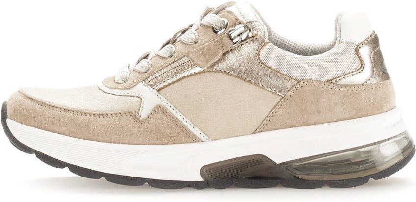 Gabor Rollingsoft Sneakers met gepolsterde schaprand vrijetijdsschoen halve schoen veterschoen