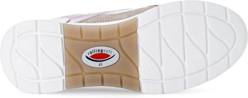 Gabor Rollingsoft Sneakers met sleehak vrijetijdsschoen lage schoen veterschoen met gepolsterde schacht