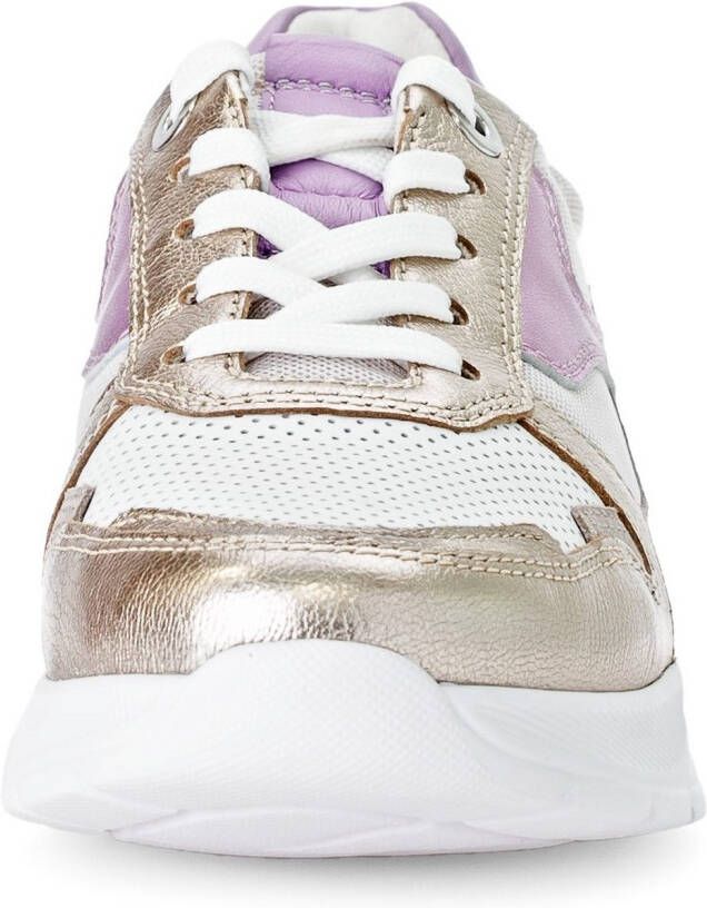 Gabor Rollingsoft Sneakers met sleehak vrijetijdsschoen lage schoen veterschoen met gepolsterde schacht