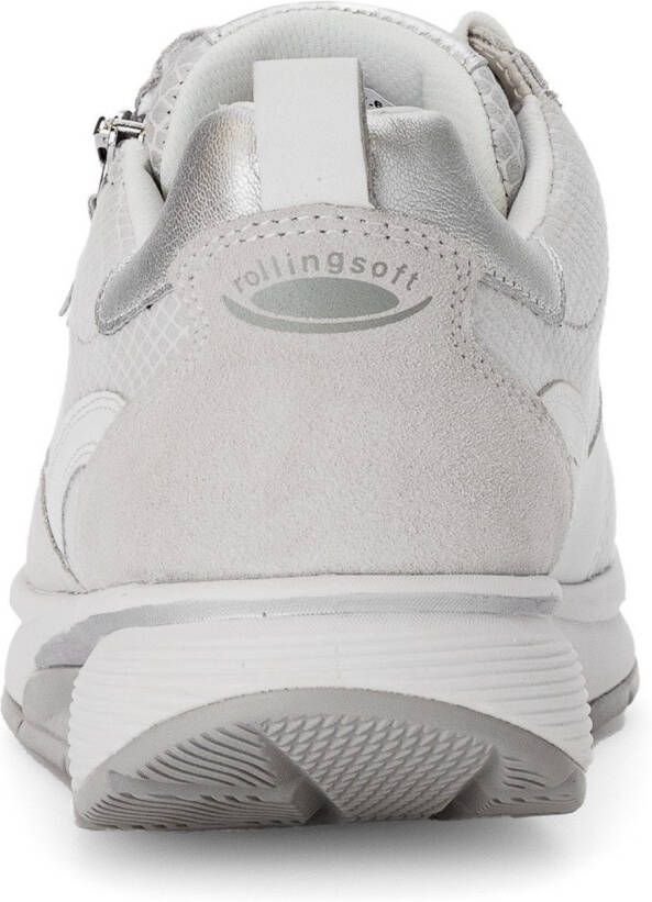 Gabor Rollingsoft Sneakers met sleehak vrijetijdsschoen lage schoen veterschoen met verwisselbaar voetbed