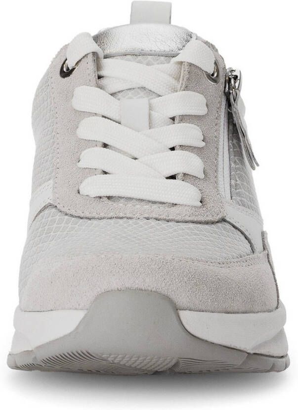 Gabor Rollingsoft Sneakers met sleehak vrijetijdsschoen lage schoen veterschoen met verwisselbaar voetbed