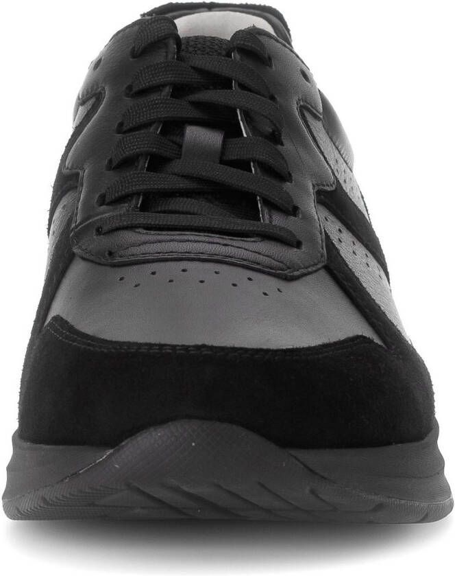 Gabor Rollingsoft Sneakers met sleehak vrijetijdsschoen lage schoen veterschoen gevoerde schacht g-breedte