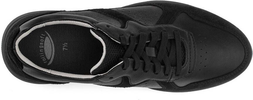 Gabor Rollingsoft Sneakers met sleehak vrijetijdsschoen lage schoen veterschoen gevoerde schacht g-breedte