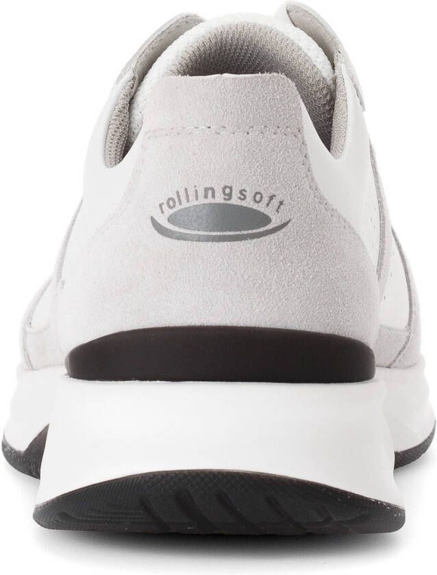 Gabor Rollingsoft Sneakers met sleehak vrijetijdsschoen lage schoen veterschoen gevoerde schacht g-breedte