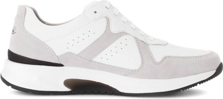 Gabor Rollingsoft Sneakers met sleehak vrijetijdsschoen lage schoen veterschoen gevoerde schacht g-breedte