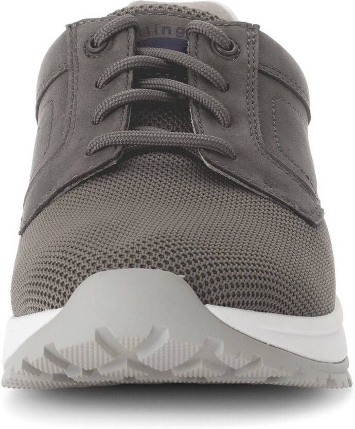Gabor Rollingsoft Sneakers met sleehak vrijetijdsschoen lage schoen veterschoen met decoratieve stiksels g-breedte