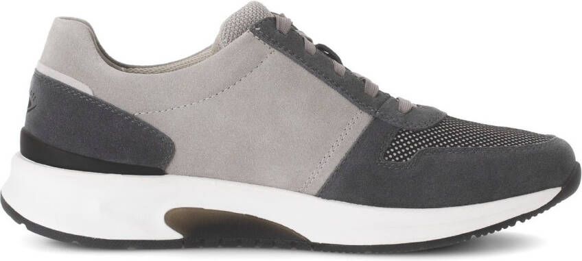 Gabor Rollingsoft Sneakers met sleehak vrijetijdsschoen lage schoen veterschoen met buitenrits g-breedte