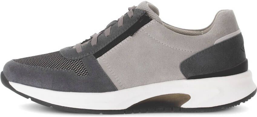 Gabor Rollingsoft Sneakers met sleehak vrijetijdsschoen lage schoen veterschoen met buitenrits g-breedte