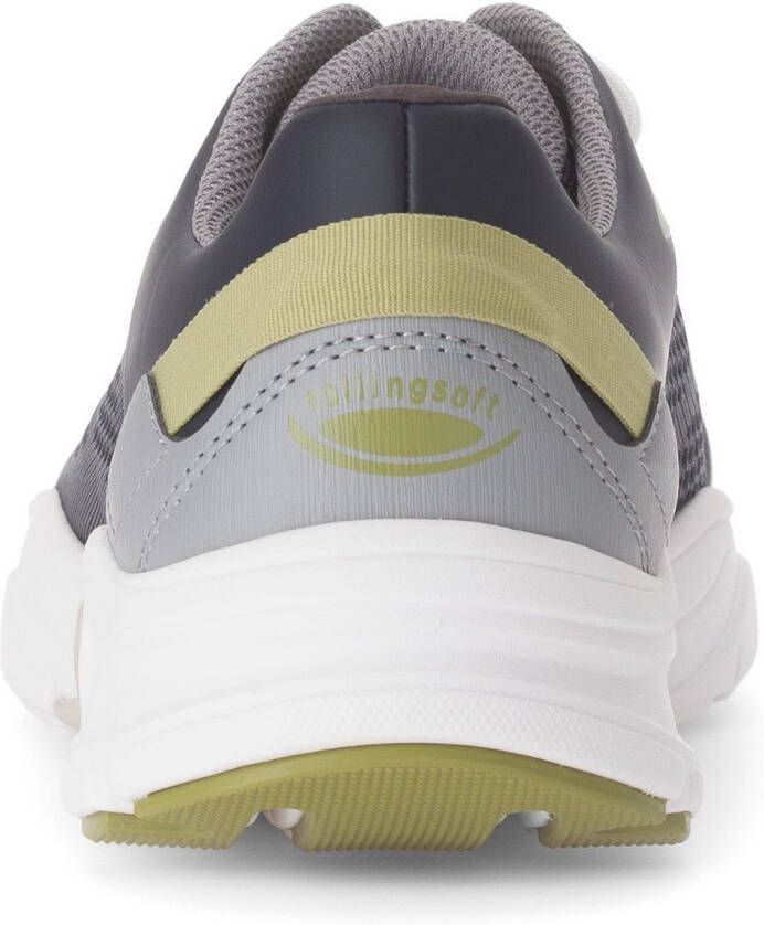 Gabor Rollingsoft Sneakers met sleehak vrijetijdsschoen lage schoen veterschoen met contrastafwerkingen breedte g