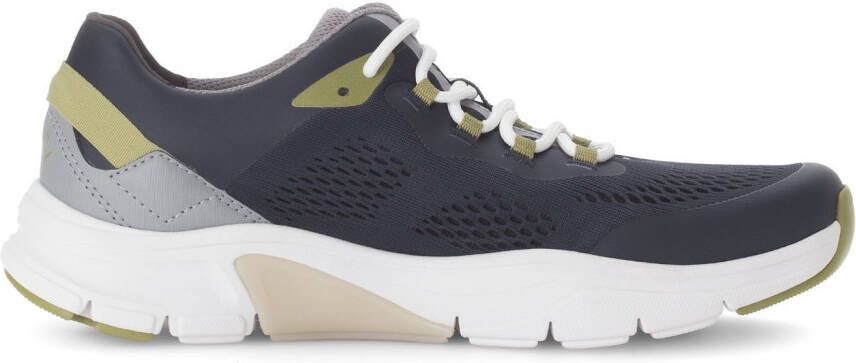 Gabor Rollingsoft Sneakers met sleehak vrijetijdsschoen lage schoen veterschoen met contrastafwerkingen breedte g