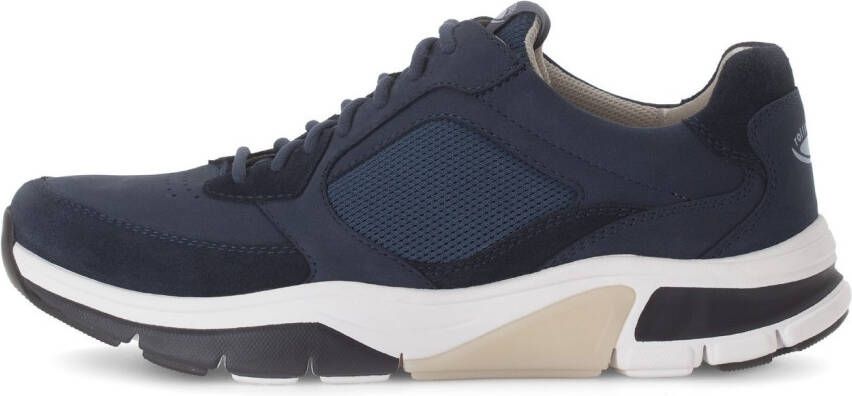 Gabor Rollingsoft Sneakers met sleehak vrijetijdsschoen lage schoen veterschoen met logo op de hiel g-breedte