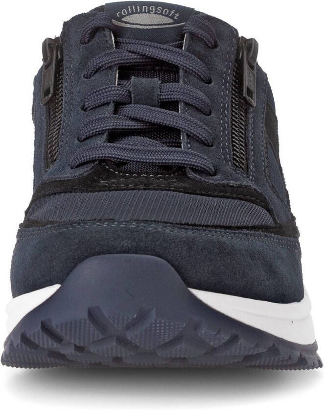 Gabor Rollingsoft Sneakers met sleehak veterschoen lage schoen vrijetijdsschoen buitenrits g-breedte